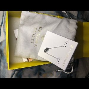 Kendra Scott silver druzy necklace - BRAND NEW